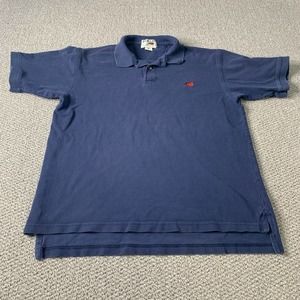 Perlis Mens Polo Shirt Size Medium Blue Short Sleeves Casual‎ Cotton Pullover